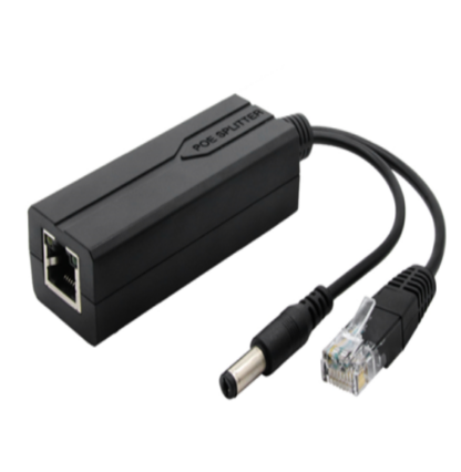 Splitter POE 48-12V pentru camere IP, 10/100Mbps, 1.2 A, mufa 5.5x2, 1 mm [1]