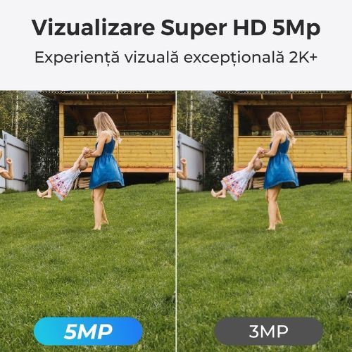 Sonerie video wireless Reolink, PoE, 5MP 2K, MicroSD, Detectie persoana, Microfon, Difuzor - D340P [1]