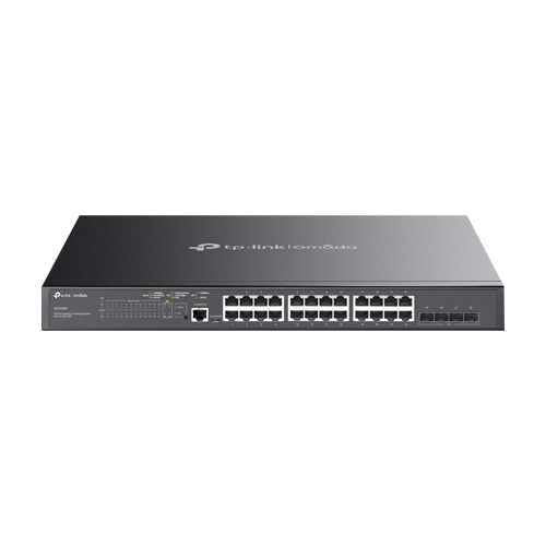 Switch 24 porturi PoE RJ45 Gigabit, 4 x SFP Gigabit, L2 Management, 1U - TP-Link Omada SG3428MP