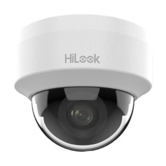 Camera supraveghere IP HiLook IPC-D141H-C, 4MP, lentila fixa 2.8 mm, IR 20m, Dome, PoE, H.265+, DWDR, carcasa plastic, interior