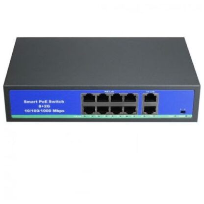 Switch Poe BestNPS, 8+2 porturi Gigabit, 250m, 30W NPS0820GBL [1]
