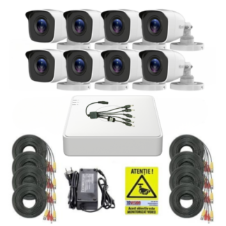 Sistem supraveghere Hilook, 8 camere 2MP IR 20m, DVR 8 canale 2MP, Accesorii montaj, Autocolant Rovision Sistem supraveghere Hilook, 8 camere 2MP IR 20m, DVR 8 canale 2MP, Accesorii montaj, Autocolant Rovision