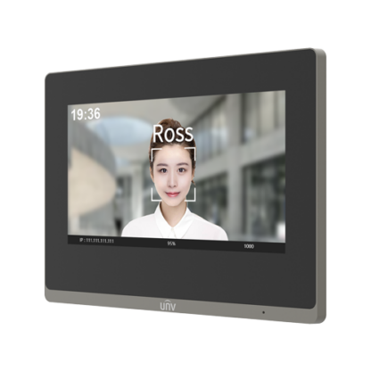 Monitor videointerfon TCP/IP, LCD TFT Touch Screeen 7 inch, PoE, WiFi - UNV OEI-372S-H-W [1]