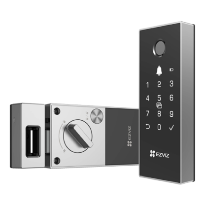 Yala inteligenta, Wi-Fi, multiple metode de deblocare, sonerie incorporata, alarma anti-furt - EZVIZ CS-DL03(WBCP) [1]