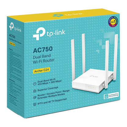 Router Wireless TP-Link Archer C24, AC750, Dual Band ArcherC24 [1]