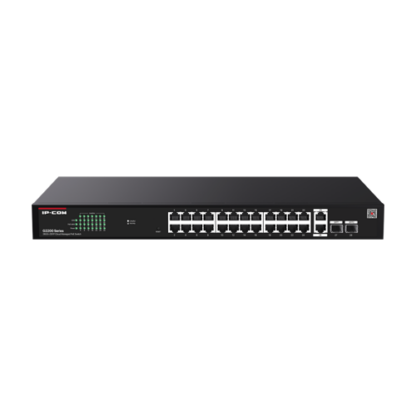 Switch 24 porturi PoE RJ45 Gigabit, 2 x RJ45 Gigabit, 2 x SFP Gigabit, Management, 1U - IP-COM G2228P-24-410W [1]