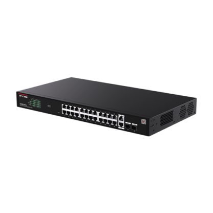 Switch 24 porturi PoE RJ45 Gigabit, 2 x RJ45 Gigabit, 2 x SFP Gigabit, Management, 1U - IP-COM G2228P-24-410W [1]