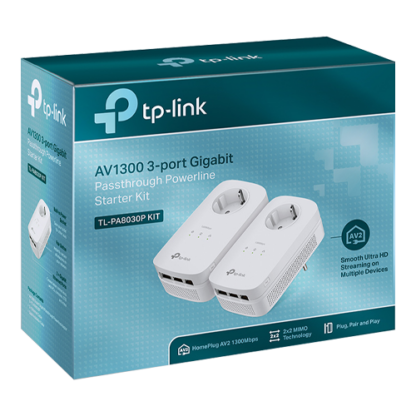 Starter kit Powerline TP-LINK TL-PA8010PKIT AV1300/AV2000 3 Passthrough - TP-LINK TL-PA8030PKIT [1]