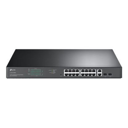 Switch 16 porturi PoE+ Gigabit, 2 porturi RJ45 Gigabit, 2 x Combo SFP Gigabit, Managed - TP-Link TL-SG1218MPE [1]