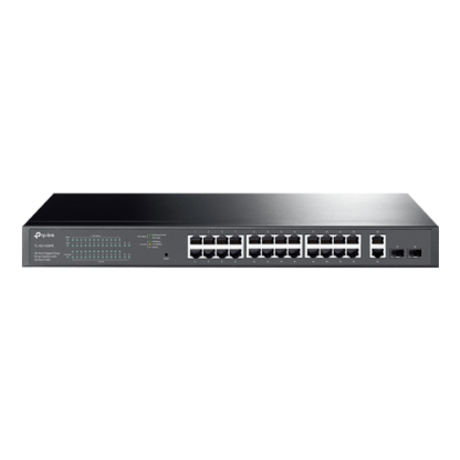Switch 24 porturi PoE+ Gigabit, 2 porturi RJ45 Gigabit, 2 x SFP Gigabit, Managed - TP-Link TL-SG1428PE [1]