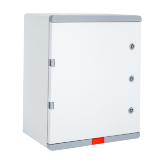 Cutie distributie IP67 din ABS gri, usa mata, placa metalica, 400x600x200 mm PD406020