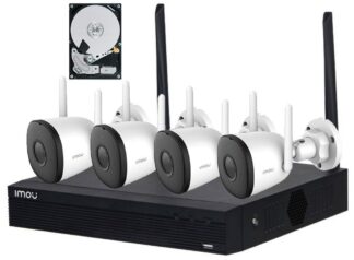 Kit supraveghere exterior IMOU, 2MP Full HD, Conexiune Wireless, 4 camere, IR 30m, Microfon, MicroSD, NVR, HDD 1TB, KIT/NVR1104HSS2-CE-1T [1]