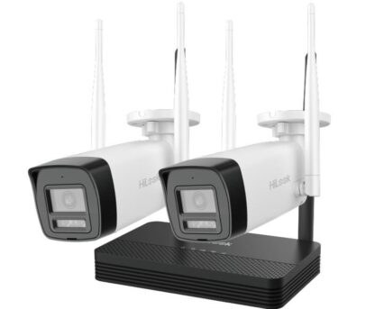 Kit supraveghere IP wireless HiLook, 2 camere bullet, 2MP, IR 30m, Audio bidirectional, slot microSD, NVR 4 canale - IKS-2042BH-PH/W [1]