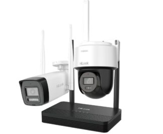 Kit supraveghere IP Wireless Hikvision HiLook, 2x camere de 2MP, IR, slot microSD, NVR 4 canale, Audio - IKS-2042BPH-PH/W [1]