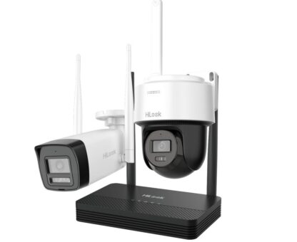 Kit supraveghere IP Wireless Hikvision HiLook, 2x camere de 2MP, IR, slot microSD, NVR 4 canale, Audio - IKS-2042BPH-PH/W [1]