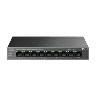 Switch LiteWave, 8 x RJ45 10/100 Mbps PoE, 1 x RJ45 10/100 Mbps, Buget PoE 63W, Unmanaged - TP-Link LS109P Switch LiteWave, 8 x RJ45 10/100 Mbps PoE, 1 x RJ45 10/100 Mbps, Buget PoE 63W, Unmanaged - TP-Link LS109P