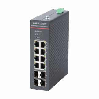 Switch 8 x RJ45 Gigabit PoE 802.3at/af/bt, 4 x SFP Gigabit, Smart Management, sina DIN - HIKVISION DS-3T1512HP-SI-8P4F Switch 8 x RJ45 Gigabit PoE 802.3at/af/bt, 4 x SFP Gigabit, Smart Management, sina DIN - HIKVISION DS-3T1512HP-SI-8P4F