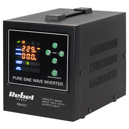 UPS centrala termica, 800 VA, 500 W, 12 V, Rebel, RB-4027, POWER-800-LFP4, functii multiple, sinusoida pura [1]