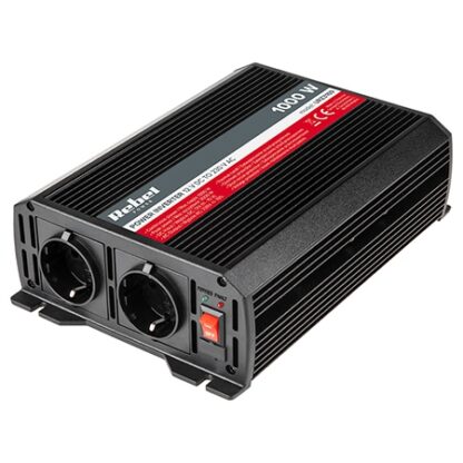 Invertor 12V DC/230V AC 1000W REBEL  2 Iesiri, Protectie Motoare, Sinus Modificat [1]