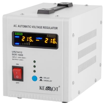 Stabilizator Tensiune Automat Kemot 1000VA URZ3412  Protectie Supratensiune, Subtensiune, 220V ±10%, Protectie Termica si Frecventa 50/60Hz [1]