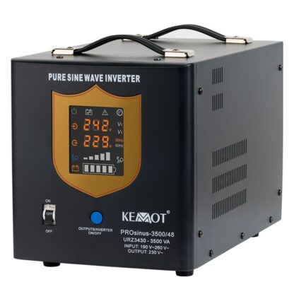 UPS pentru centrale termice, unda sinusoida pura, faza fixa, 3500VA, 2400W, 48V, PROsinus, Kemot, URZ3430 [1]