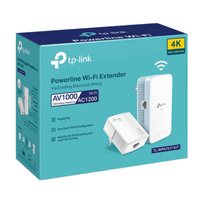 Kit Powerline AV1000, Wi-Fi 5, AC1200 Dual-Band, 1 x RJ45 Gigabit - TP-Link TL-WPA7517KIT [1]