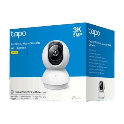 Camera IP TP‑Link Tapo C230, 3K 5MP, PanTilt, Audio bidirectional, Wi‑Fi, MicroSD 512GB [1]