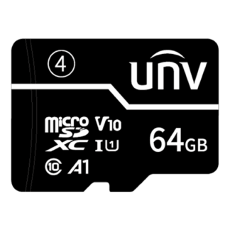 Card de memorie Uniview TF White 64GB, MicroSDXC, Clasa A1/C10/U1/V10, 75MB/s, Health Monitoring [1]