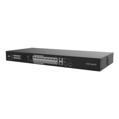 Switch 16 porturi PoE, 2 x Combo Uplink RJ45, Unmanaged - UNV NSW2020-16T2GC-POE-IN [1]