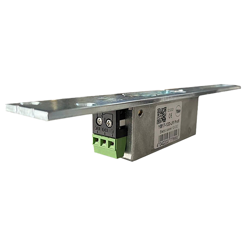 Electromagnet fail locked, 12Vcc, consum redus, 230mA, contact monitorizare cu placa suport lunga - ASSA ABLOY YB17-12D-LR