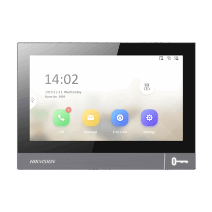 Monitor videointerfon TCP/IP, IPS LCD 7 inch touch screen, WiFi, PoE, Alarma IN - HIKVISION DS-KH8381-WTE1 [1]
