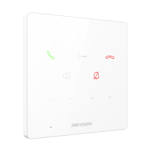 Post interior interfon TCP/IP, 9 butoane, PoE, Alarma IN, ALB - HIKVISION DS-KH6000-E1-White - 2 | YEO