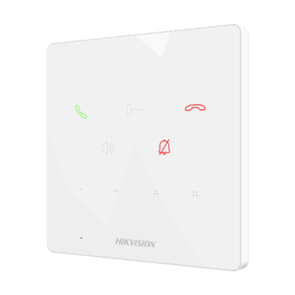 Post interior interfon TCP/IP, 9 butoane, PoE, Alarma IN, ALB - HIKVISION DS-KH6000-E1-White [1]