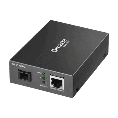 Media Convertor WDM Gigabit RJ45 - Single-mode SC Bi-directional, 2 km - TP-Link Omada MC212CS-2 [1]