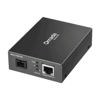 Media Convertor WDM Gigabit RJ45 - Single-mode SC Bi-directional, 20 km - TP-Link Omada MC211CS-20 [1]