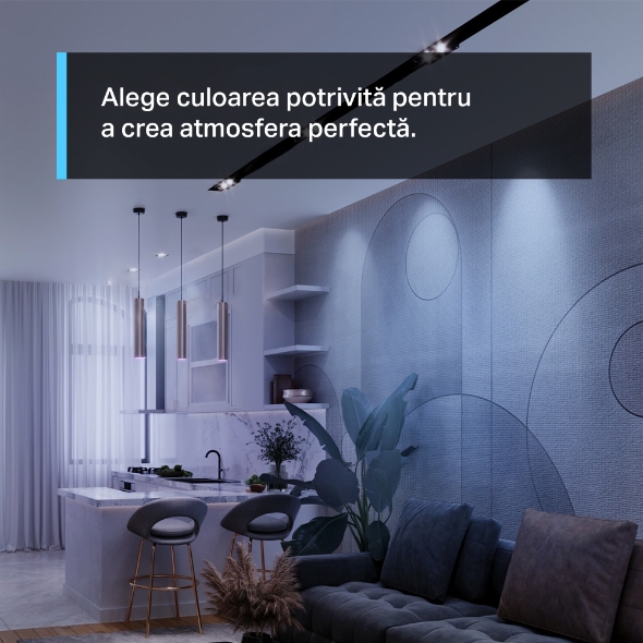 Bec LED smart Wi-Fi, RGB, 2200-6500K, intensitate ajustabila, 350 lm, GU10 - TP-Link Tapo TapoL630 [1]