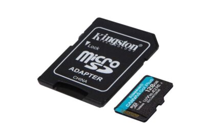 Card microSD Kingston Canvas Go Plus 128GB, UHS-I U3, pana la 200MB/s, SDCG4/128GB, ideal pentru video 4K, camere sport, drone, Android [1]