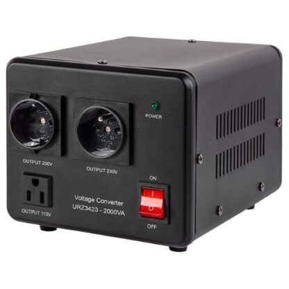 Convertor de tensiune URZ3423, 2000 VA, 1600 W, 115/230 V, unda sinusoidala, prize multiple [1]