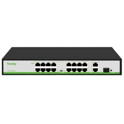 Switch PoE Tiandy, 16 porturi PoE, 180W, VLAN/Extend, AI Mode, TC-P3S019-H1621AT180 [1]