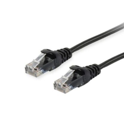 Cablu Patch Ethernet Cat6 U/UTP 5 m, AWG 26 (CCA), RJ‑45 Gold, PVC negru, 250 MHz EQUIP 625454 [1]