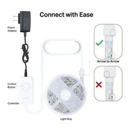 Banda LED RGBW inteligenta, 5 metri, Wi-Fi, control de la distanta - TP-LINK Tapo TapoL930-5 [1]