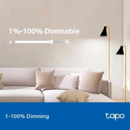 Bec smart Wi-Fi, lumina naturala 4000K ajustabila, 806 lm, E27 - TP-Link Tapo TapoL520E [1]