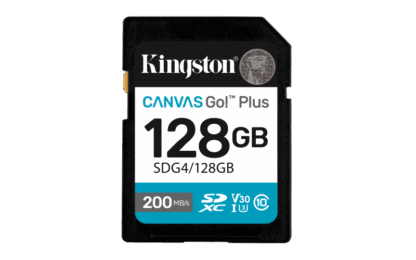 Card de memorie Kingston SDG4/128GB, 128GB, SDXC, Class 10, UHS-I U3, V30, A2, viteza 200MB/s citire, 100MB/s scriere [1]
