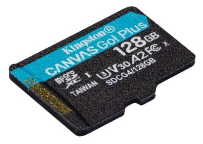 Card microSD Kingston Canvas Go Plus 128GB, UHS-I U3, pana la 200MB/s, SDCG4/128GB, ideal pentru video 4K, camere sport, drone, Android [1]