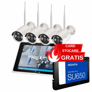 Kit supraveghere Wi-Fi Connect C210 Tuya Kruger&Matz + Cadou SSD 256GB Kit supraveghere Wi-Fi Connect C210 Tuya Kruger&Matz + Cadou SSD 256GB