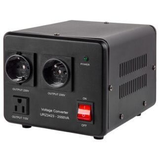 Convertor de tensiune URZ3423, 2000 VA, 1600 W, 115/230 V, unda sinusoidala, prize multiple Convertor de tensiune URZ3423, 2000 VA, 1600 W, 115/230 V, unda sinusoidala, prize multiple
