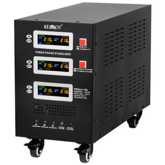 Stabilizator de tensiune trifazat cu servomotor KEMOT PROavr-10k, 10 kVA, 230 V ±3%, functie BYPASS si DELAY Stabilizator de tensiune trifazat cu servomotor KEMOT PROavr-10k, 10 kVA, 230 V ±3%, functie BYPASS si DELAY