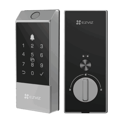 Yala inteligenta cu amprenta, multiple metode de deblocare, Wi-Fi, verificare status inchidere - EZVIZ CS-DL04(WBCP,M) [1]