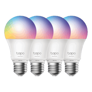 Set 4 becuri smart Wi-Fi, RGB, intensitate ajustabila, 2700-6500K, 806 lm, E27 - TP-Link Tapo TapoL530E(4-pack) Set 4 becuri smart Wi-Fi, RGB, intensitate ajustabila, 2700-6500K, 806 lm, E27 - TP-Link Tapo TapoL530E(4-pack)