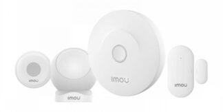 Kit securitate inteligenta IMOU cu gateway Zigbee 3.0, WiFi 2.4 GHz, senzor miscare, senzor usi/ferestre si buton alarma, KIT-Alarm(ZG2)-EU-5